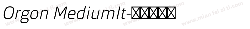 Orgon MediumIt字体转换